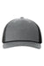Richardson Hats 112FPR Mens Adjustable Trucker Rope Hat Heather Grey/Black Flat Front