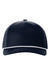 Richardson Hats 112FPR Mens Adjustable Trucker Rope Hat Navy Blue/White Flat Front