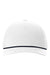 Richardson Hats 112FPR Mens Adjustable Trucker Rope Hat White/Navy Blue Flat Front