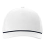 Richardson Hats Mens Adjustable Trucker Rope Hat - White/Navy Blue - New