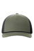 Richardson Hats 112FPR Mens Adjustable Trucker Rope Hat Loden Green/Black Flat Front