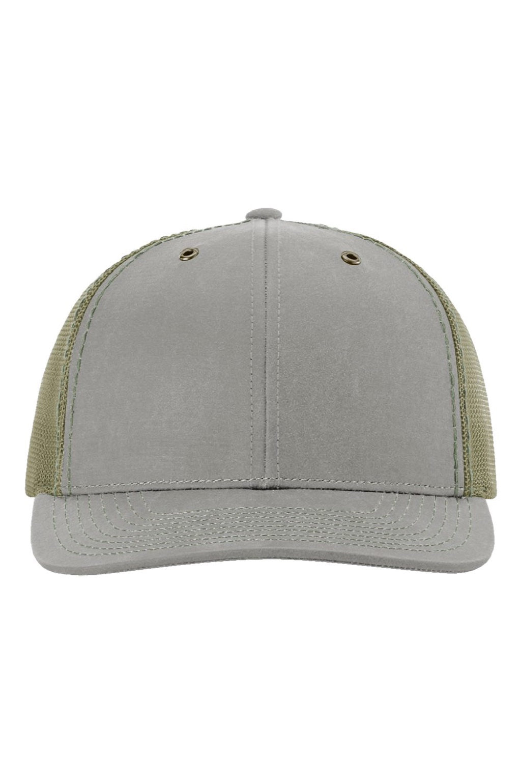 Richardson Hats 112WF Mens Fremont Snapback Trucker Hat Khaki/Loden Green Flat Front