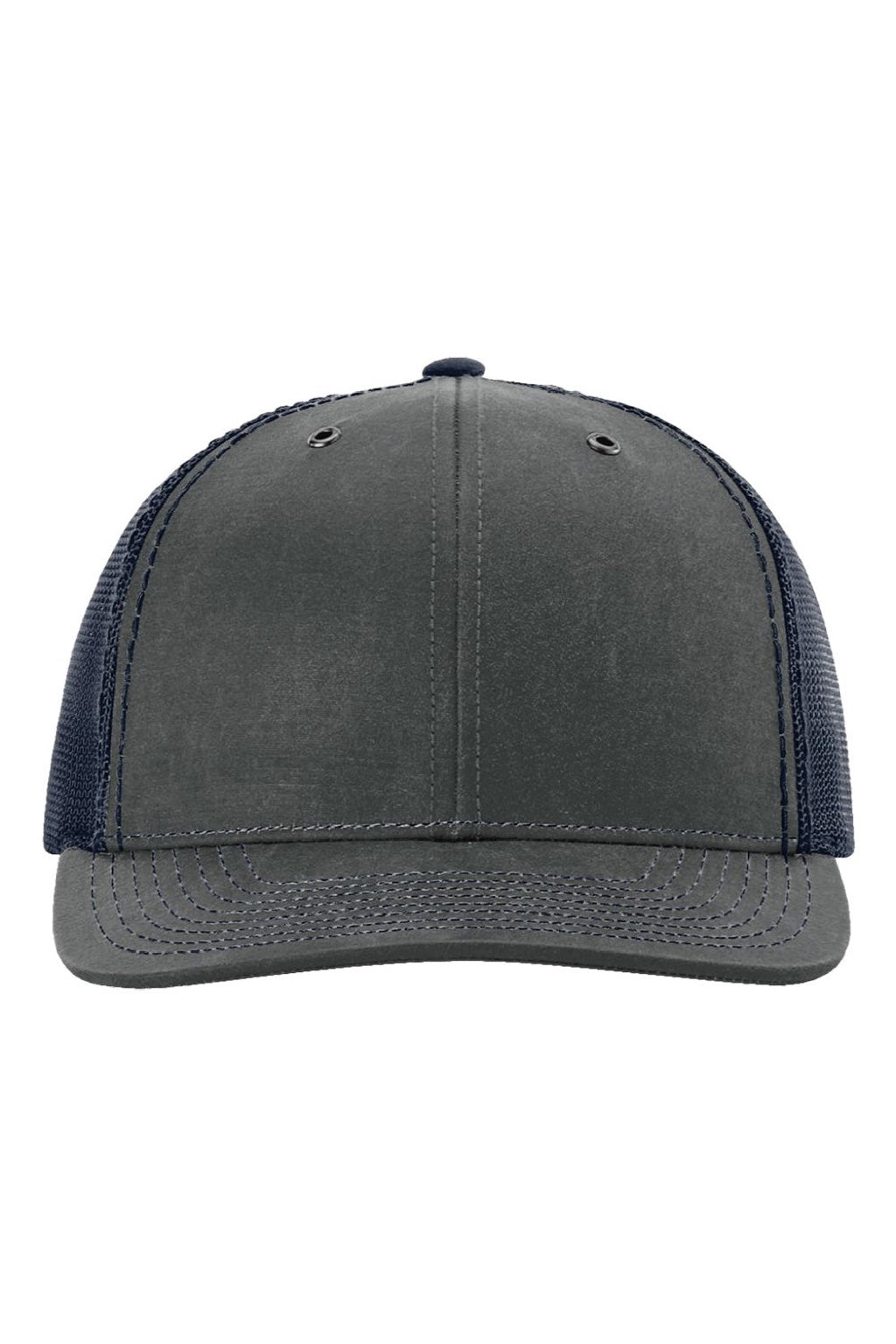 Richardson Hats 112WF Mens Fremont Snapback Trucker Hat Navy Blue Flat Front