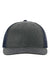 Richardson Hats 112WF Mens Fremont Snapback Trucker Hat Navy Blue Flat Front