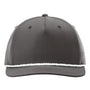 Richardson Hats Mens Moisture Wicking Classic Rope Snapback Hat - Dark Grey/White - New