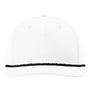 Richardson Hats Mens Moisture Wicking Classic Rope Snapback Hat - White/Black - New