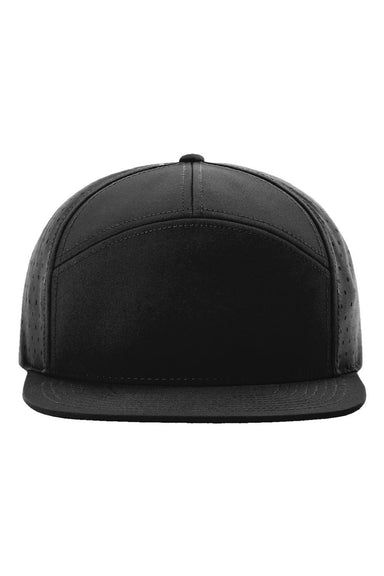 Richardson Hats 169 Mens Cannon Snapback Hat Black Flat Front