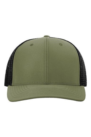 Richardson Hats 835 Mens Tilikum Snapback Hat Olive Green/Black Flat Front