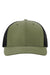 Richardson Hats 835 Mens Tilikum Snapback Hat Olive Green/Black Flat Front
