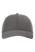 Richardson Hats 326 Mens Peach Twill Adjustable Dad Hat Charcoal Grey Flat Front