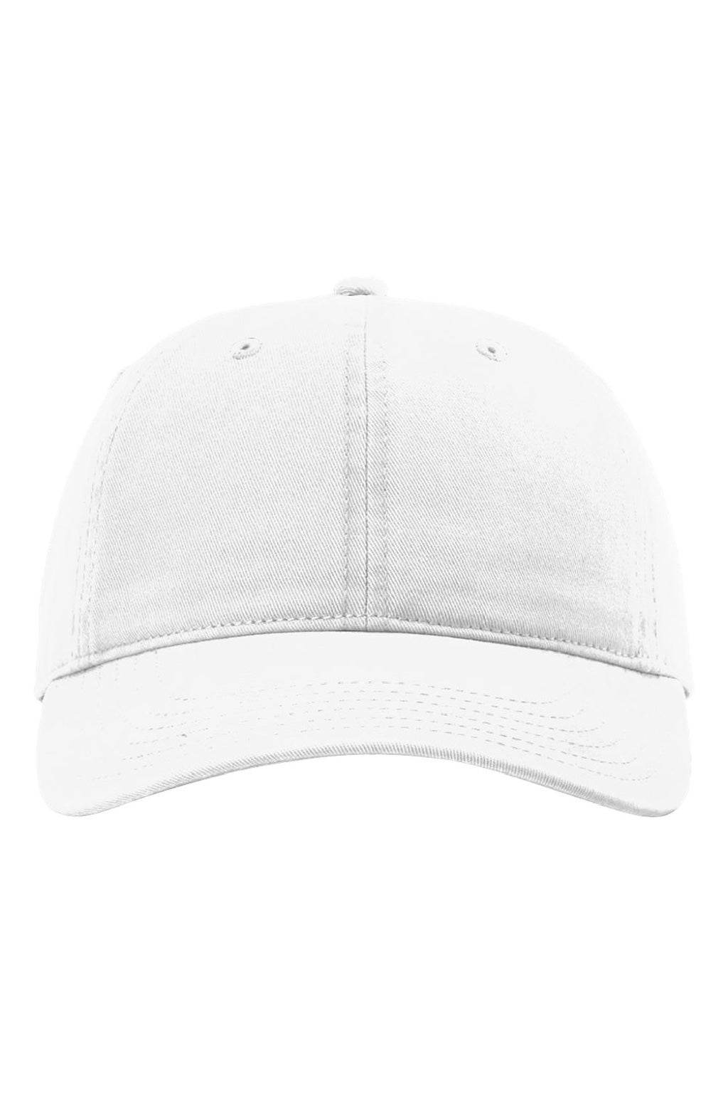Richardson Hats 326 Mens Peach Twill Adjustable Dad Hat White Flat Front