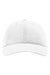 Richardson Hats 326 Mens Peach Twill Adjustable Dad Hat White Flat Front