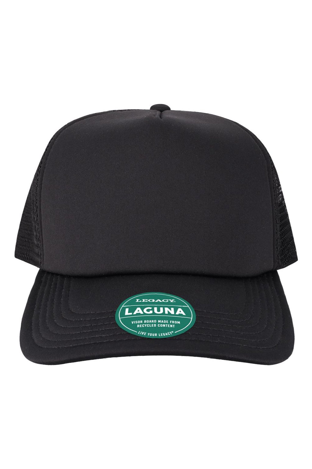 Legacy Hats LTA Mens Laguna Snapback Hat Black Flat Front