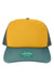 Legacy Hats LTA Mens Laguna Snapback Hat Bronze/Pine Green Flat Front