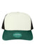 Legacy Hats LTA Mens Laguna Snapback Hat Cream/Green/Black Flat Front