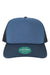 Legacy Hats LTA Mens Laguna Snapback Hat Dark Navy Blue/Light Navy Blue Flat Front