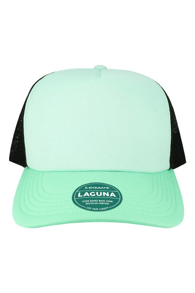 Legacy Hats LTA Mens Laguna Snapback Hat Light Mint Green/Dark Mint Green/Black Flat Front