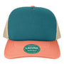 Legacy Hats Mens Laguna Snapback Hat - Marine Green/Salmon/Khaki - New