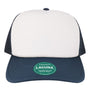 Legacy Hats Mens Laguna Snapback Hat - White/Navy Blue - New