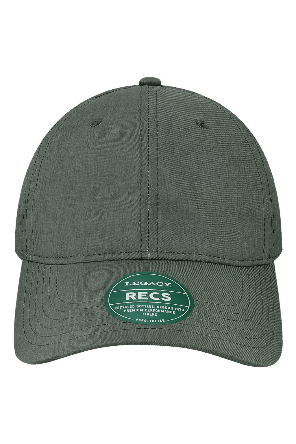 Legacy Hats RECS Mens Reclaim Sport Mesh Adjustable Hat Black Flat Front