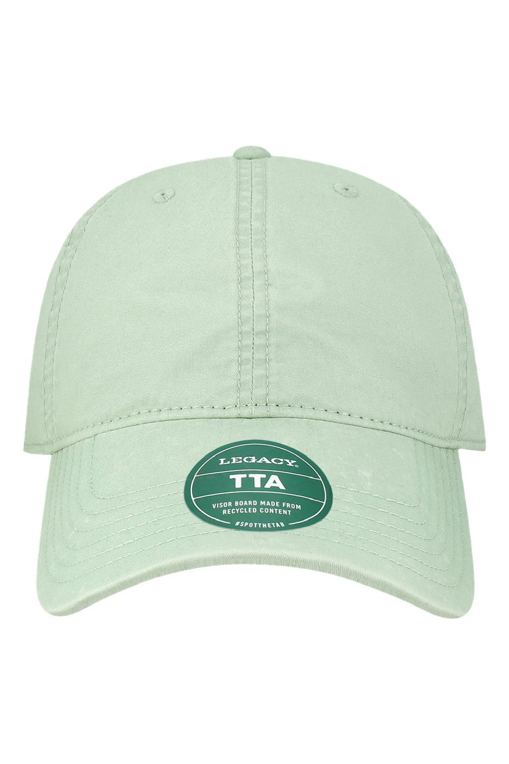 Legacy Hats TTA Mens Terra Twill Adjustable Hat Aloe Green Flat Front