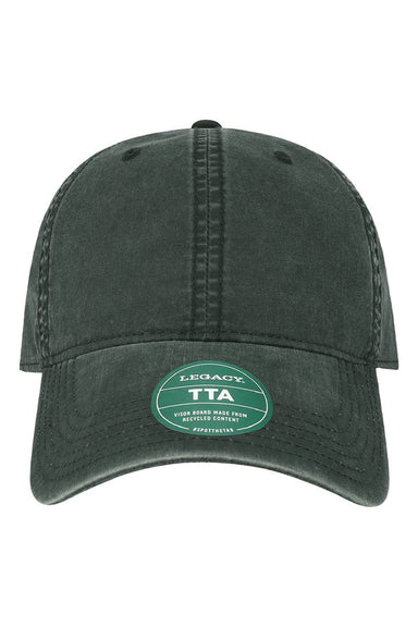 Legacy Hats TTA Mens Terra Twill Adjustable Hat Black Flat Front