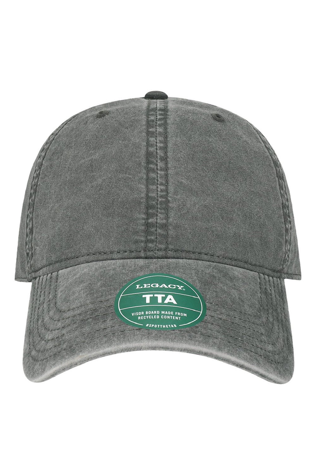 Legacy Hats TTA Mens Terra Twill Adjustable Hat Cinder Grey Flat Front