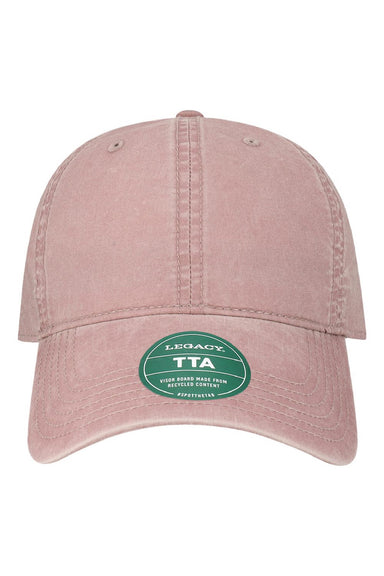 Legacy Hats TTA Mens Terra Twill Adjustable Hat Dusty Rose Pink Flat Front