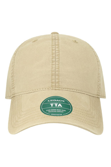Legacy Hats TTA Mens Terra Twill Adjustable Hat Khaki Flat Front
