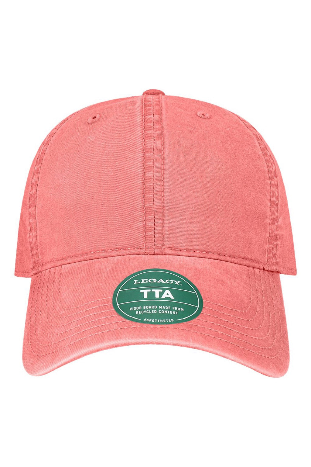 Legacy Hats TTA Mens Terra Twill Adjustable Hat Nantucket Red Flat Front