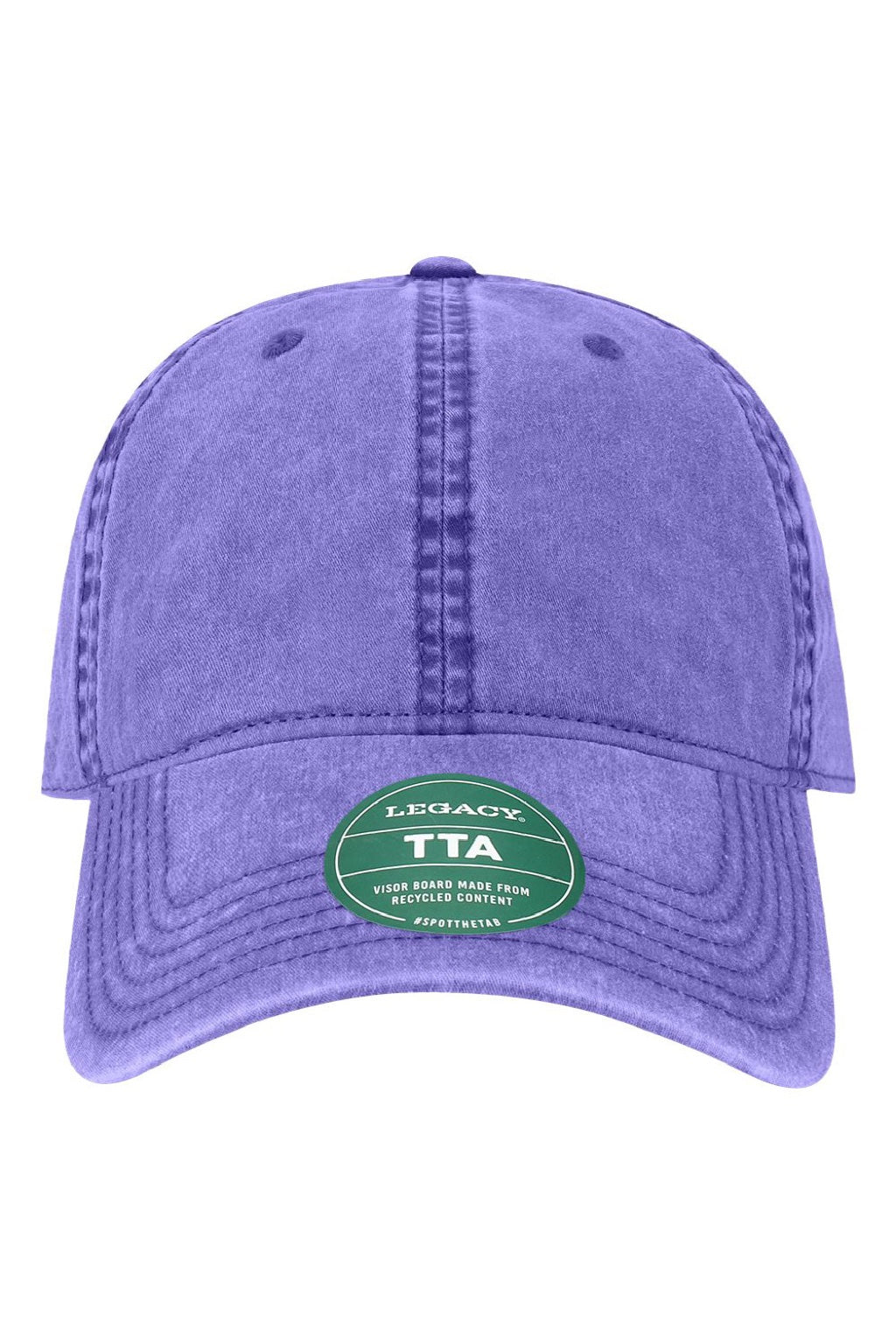 Legacy Hats TTA Mens Terra Twill Adjustable Hat Purple Flat Front