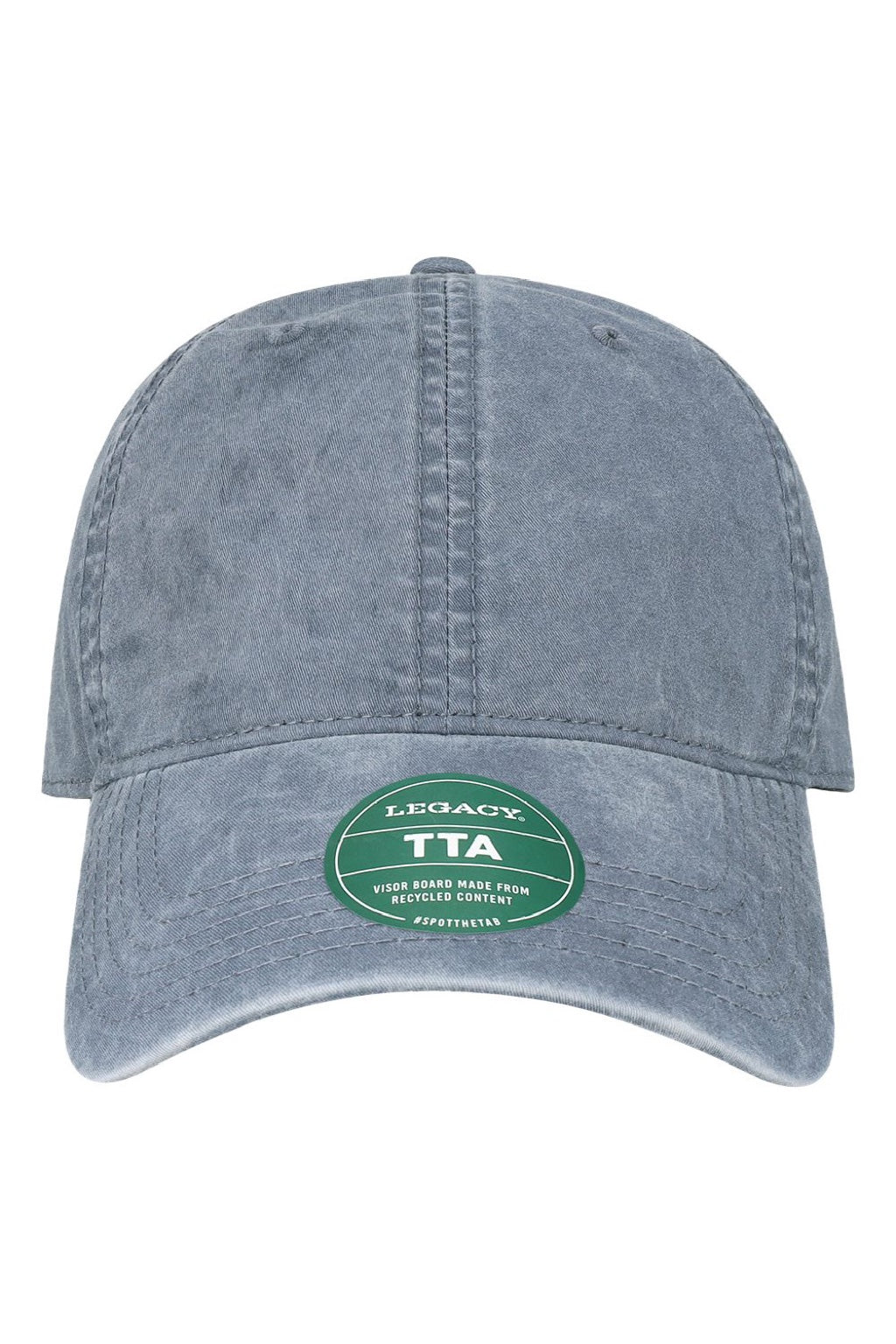 Legacy Hats TTA Mens Terra Twill Adjustable Hat Slate Blue Flat Front