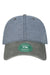 Legacy Hats TTA Mens Terra Twill Adjustable Hat Slate Blue/Cinder Grey Flat Front