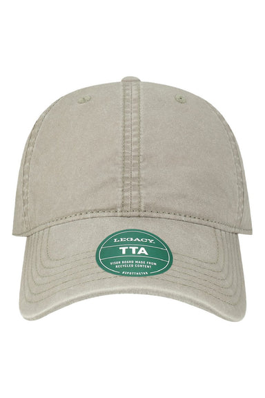 Legacy Hats TTA Mens Terra Twill Adjustable Hat Storm Grey Flat Front