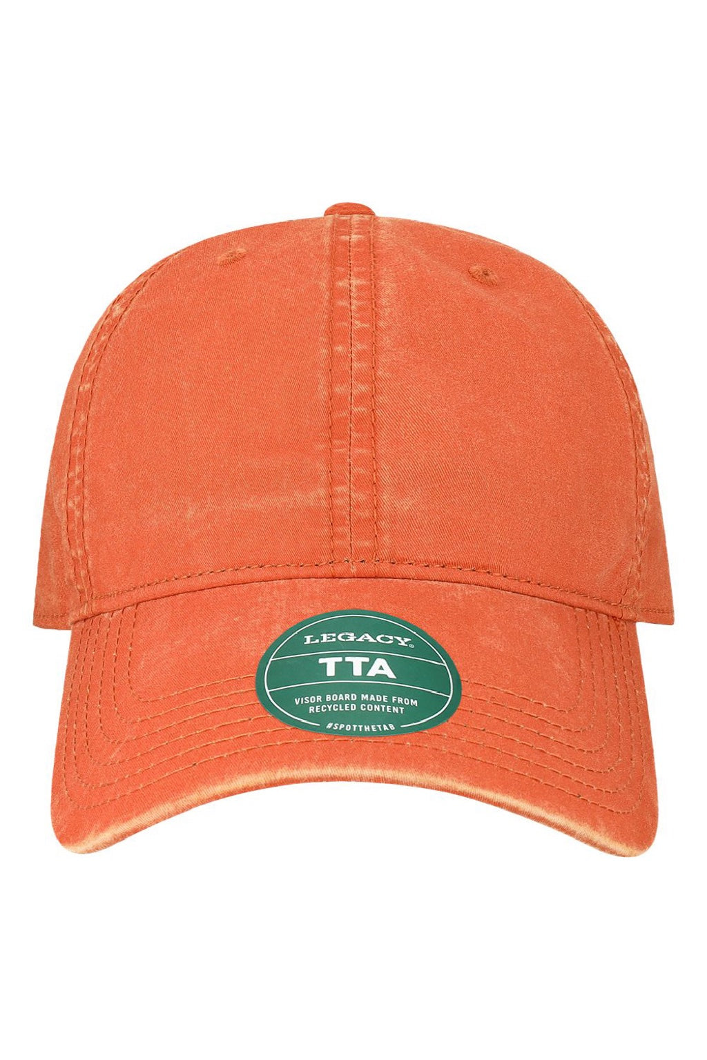 Legacy Hats TTA Mens Terra Twill Adjustable Hat Terracotta Red Flat Front