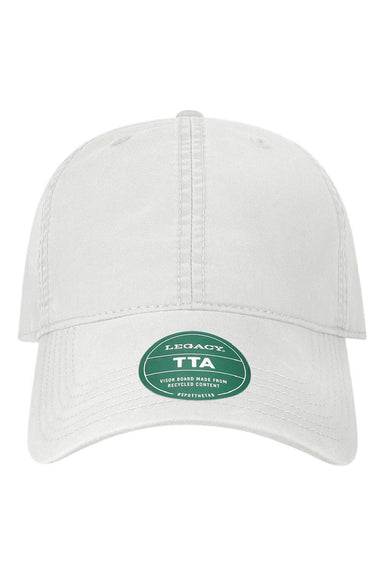 Legacy Hats TTA Mens Terra Twill Adjustable Hat White Flat Front