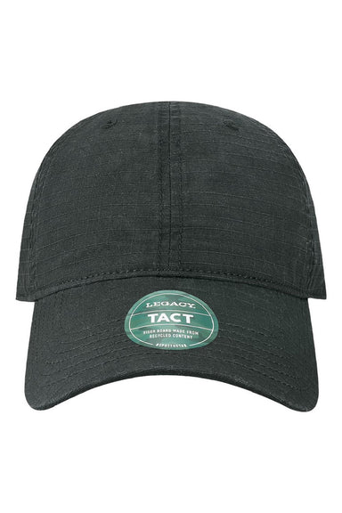 Legacy Hats TACT Mens Tacticool Adjustable Hat Black Flat Front