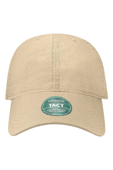 Legacy Hats TACT Mens Tacticool Adjustable Hat Khaki Flat Front