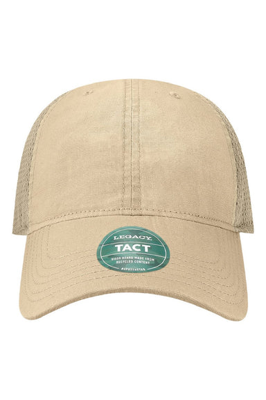 Legacy Hats TACT Mens Tacticool Adjustable Hat Khaki/Khaki Flat Front