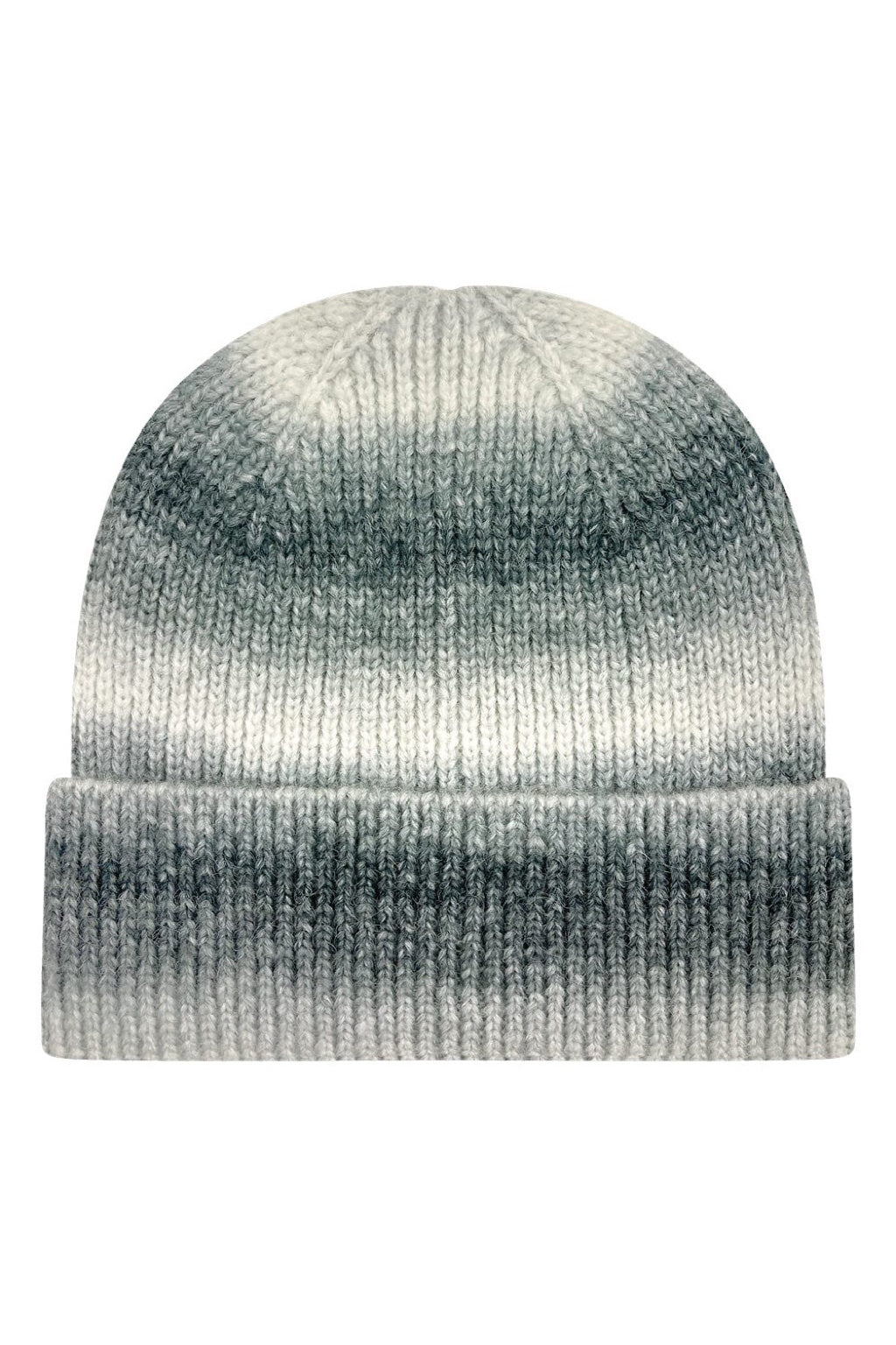 Legacy Hats KTDRB Mens Tie Dyed Ribbed Beanie Grey Marble Flat Front