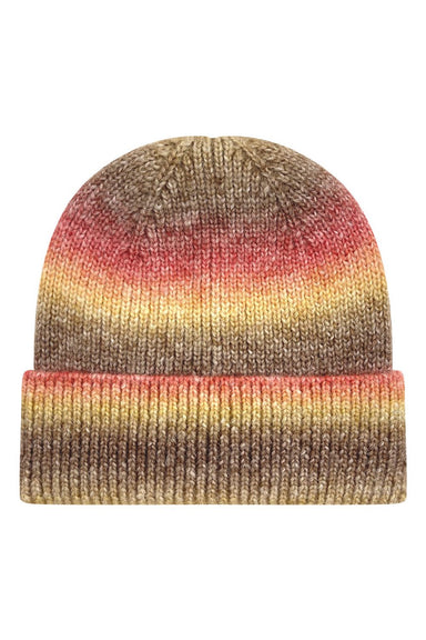 Legacy Hats KTDRB Mens Tie Dyed Ribbed Beanie Sunset Flat Front