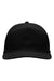 Sportsman Hats SP1200 Mens Ripstop Adjustable Hat Black Flat Front