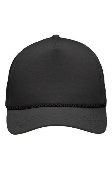 Sportsman Hats SP1300 Mens Rope Heritage Fit Snapback Hat Charcoal Grey Flat Front