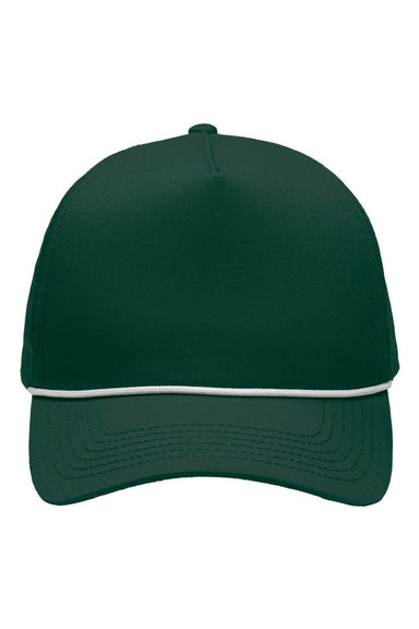 Sportsman Hats SP1300 Mens Rope Heritage Fit Snapback Hat Forest Green Flat Front