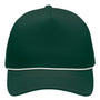 Sportsman Hats Mens Heritage Rope Moisture Wicking Snapback Hat - Forest Green - New