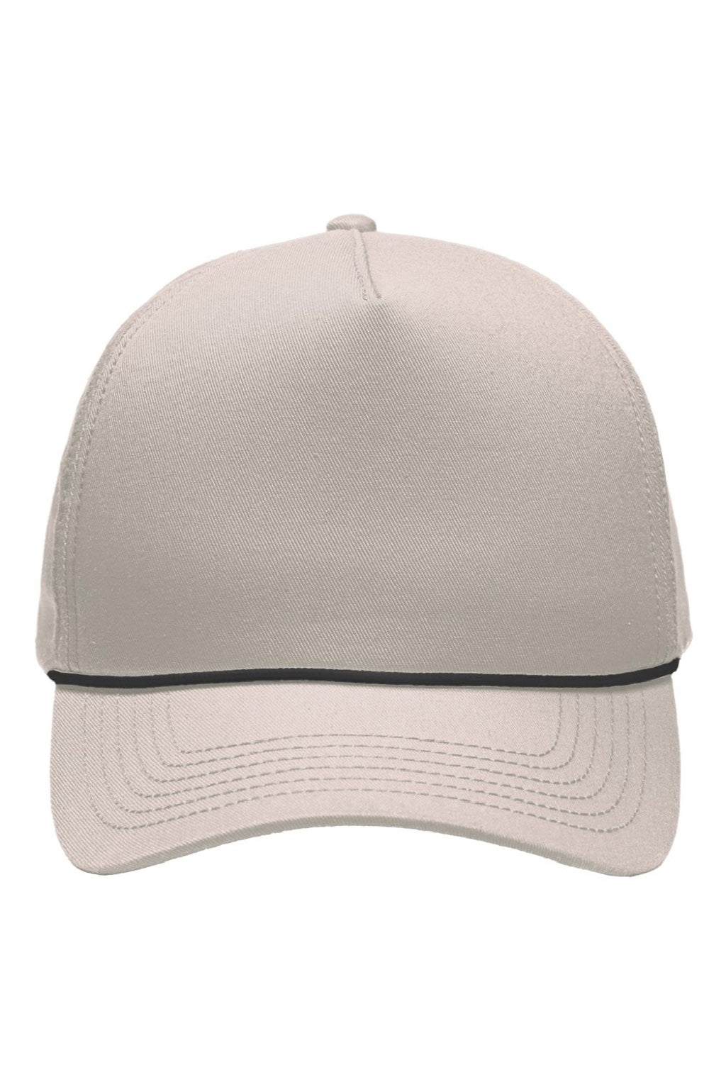 Sportsman Hats SP1300 Mens Rope Heritage Fit Snapback Hat Khaki Flat Front