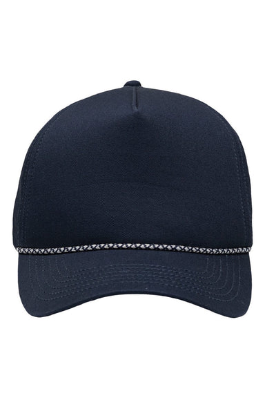 Sportsman Hats SP1300 Mens Rope Heritage Fit Snapback Hat Navy Blue Flat Front