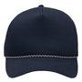Sportsman Hats Mens Heritage Rope Moisture Wicking Snapback Hat - Navy Blue - New