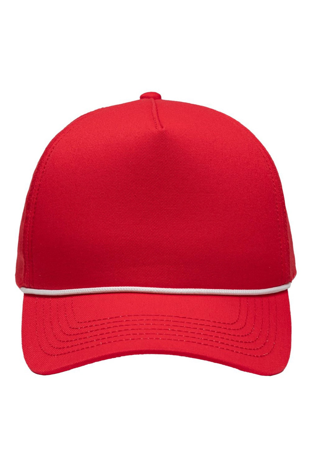 Sportsman Hats SP1300 Mens Rope Heritage Fit Snapback Hat Red Flat Front