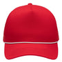Sportsman Hats Mens Heritage Rope Moisture Wicking Snapback Hat - Red - New